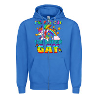 True Royal LGBTQ I'm Not Gay I'm Super Gay Zipper Hoodie - BundleAndBundleShop