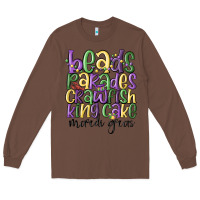 Chestnut beads parades crawfish king cake mardi gras Long Sleeve Tee - MaliasSmallBusiness