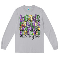 Moon Dust beads parades crawfish king cake mardi gras Long Sleeve Tee - MaliasSmallBusiness