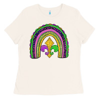 Bone mardi gras fleur de lis rainbow Ladies Tee - JahusDesignShop
