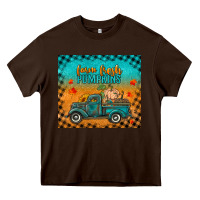 Chocolate Brown farm fresh pumpkins tumbler Heavy Core Tee - RanaPortraitStore