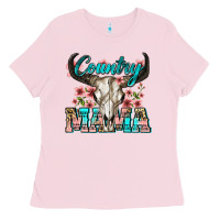 Bubblegum Pink country mama Ladies Tee - Zillion Design Studio