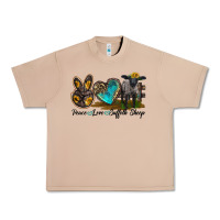 Burro Peace Love Suffolk Sheep Urban Heavy Tee - LillyAllenDesigns