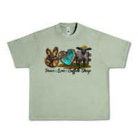 Oil Green Peace Love Suffolk Sheep Urban Heavy Tee - LillyAllenDesigns