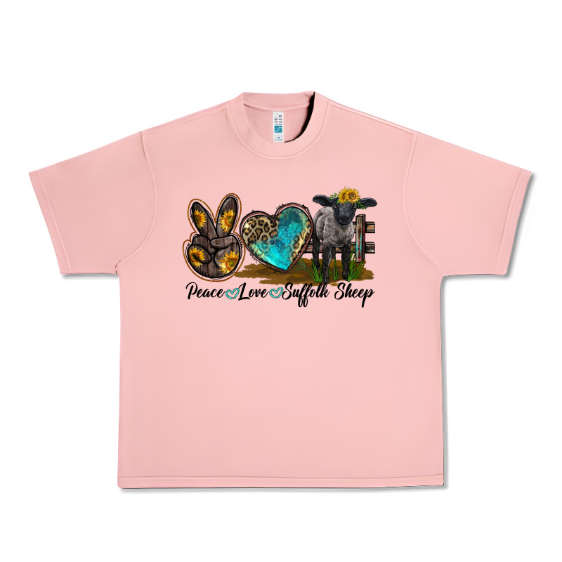 Peace Love Suffolk Sheep Urban Heavy Tee by LillyAllenDesigns | Teevron