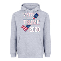 Heather Grey Veto Trump 2020 Heavyweight Hoodie - Bettercallsaul
