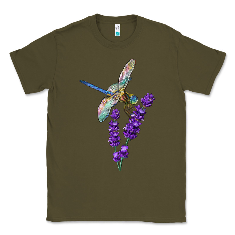 Dragonfly With Lavender Classic Tee by LillyAllenDesigns | Teevron