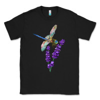 Black Dragonfly With Lavender Classic Tee - LillyAllenDesigns