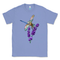 Colony Blue Dragonfly With Lavender Classic Tee - LillyAllenDesigns