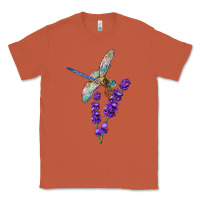 Copper Dragonfly With Lavender Classic Tee - LillyAllenDesigns
