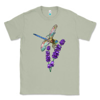 Matcha Dragonfly With Lavender Classic Tee - LillyAllenDesigns
