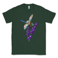 Sports Green Dragonfly With Lavender Classic Tee - LillyAllenDesigns