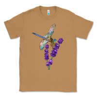 Toasted Coconut Dragonfly With Lavender Classic Tee - LillyAllenDesigns