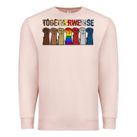 Pale Pink Togetherwerise Premium Sweatshirt - Bettercallsaul