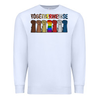 White Togetherwerise Premium Sweatshirt - Bettercallsaul