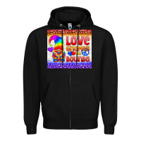 Black LGBTQ+ Love Gnomes No Bounds Tumbler Zipper Hoodie - BundleAndBundleShop
