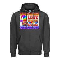 Charcoal Heather LGBTQ+ Love Gnomes No Bounds Tumbler Zipper Hoodie - BundleAndBundleShop