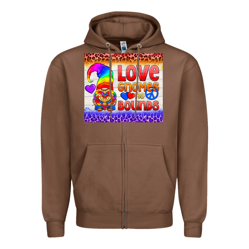 Lgbtq+ Love Gnomes No Bounds Tumbler Zipper Hoodie by BundleAndBundleShop | Teevron