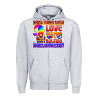 Heather Grey LGBTQ+ Love Gnomes No Bounds Tumbler Zipper Hoodie - BundleAndBundleShop