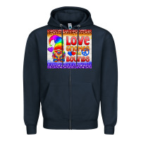 Navy LGBTQ+ Love Gnomes No Bounds Tumbler Zipper Hoodie - BundleAndBundleShop