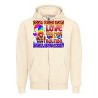 Sandshell LGBTQ+ Love Gnomes No Bounds Tumbler Zipper Hoodie - BundleAndBundleShop