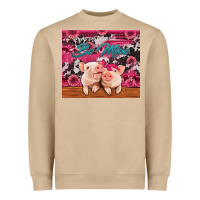 Mushroom be mine valentine's day pigs Heavyweight Sweatshirt - Jasminsmagicworld