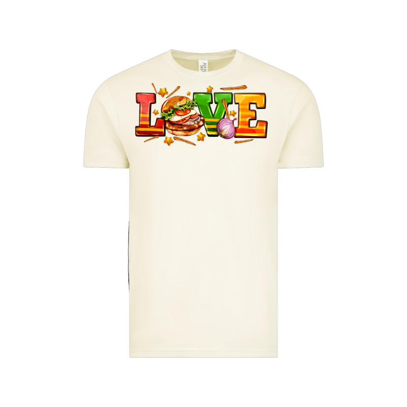 Love With Hamburger Vintage Tee by AdoDesignShop | Teevron