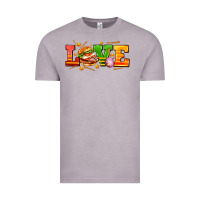 Vintage Zinc love with hamburger Vintage Tee - AdoDesignShop