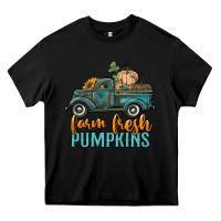 Black farm fresh pumpkins truck Heavy Core Tee - RanaPortraitStore