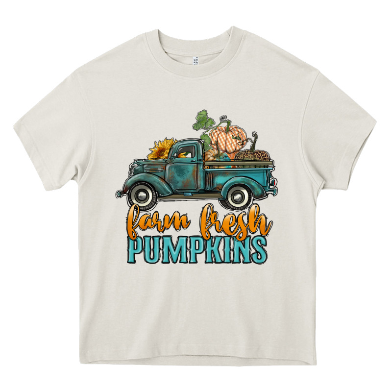 Farm Fresh Pumpkins Truck Heavy Core Tee by RanaPortraitStore | Teevron