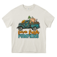 Cream farm fresh pumpkins truck Heavy Core Tee - RanaPortraitStore