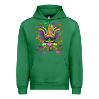 Emerald mardi gras mask Urban Hoodie - OliviaCreatesArt