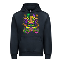 Navy mardi gras mask Urban Hoodie - OliviaCreatesArt
