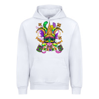 White mardi gras mask Urban Hoodie - OliviaCreatesArt