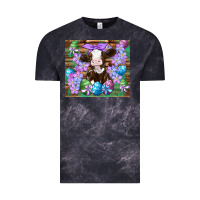 Cloud Black easter cow eggs flowers daisys Vintage Tee - Artiststas
