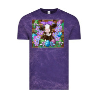 Cloud Purple easter cow eggs flowers daisys Vintage Tee - Artiststas