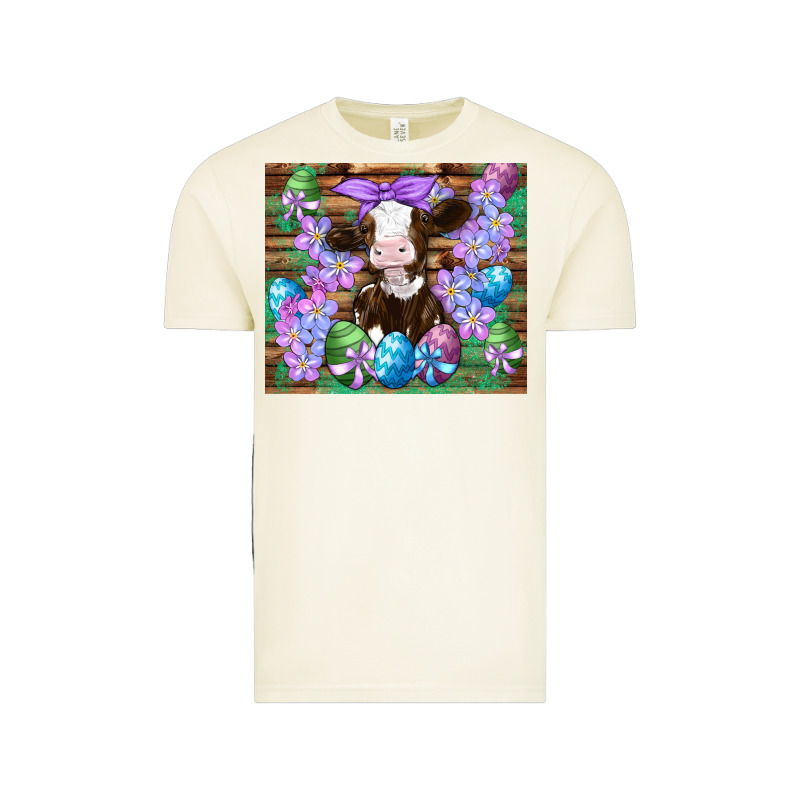 Easter Cow Eggs Flowers Daisys Vintage Tee by Artiststas | Teevron