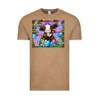 Vintage Coffee easter cow eggs flowers daisys Vintage Tee - Artiststas
