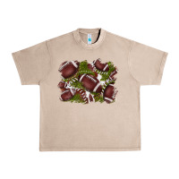 French Oak football background Urban Heavy Tee - BarkalooDesign