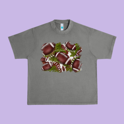 Football Background Urban Heavy Tee Designed By Barkaloodesign