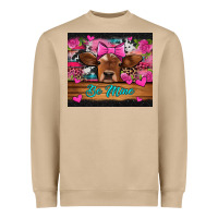 Mushroom be mine valentine's day cow Heavyweight Sweatshirt - Jasminsmagicworld