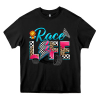 Black race life Heavy Core Tee - Zillion Design Studio