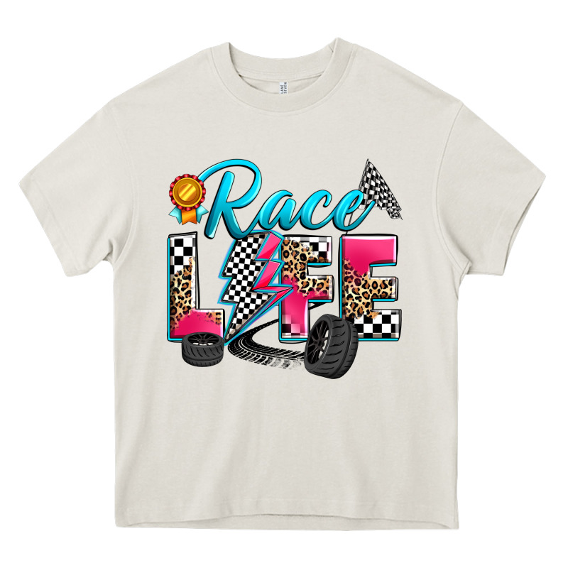 Race Life Heavy Core Tee by Zillion Design Studio | Teevron