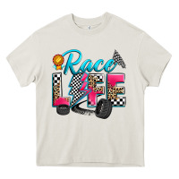 Cream race life Heavy Core Tee - Zillion Design Studio