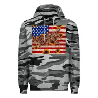 Slate Camo American flag leopard sunflower Premium Hoodie - JahusDesignShop