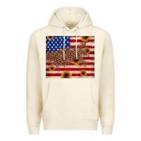 Tofu American flag leopard sunflower Premium Hoodie - JahusDesignShop