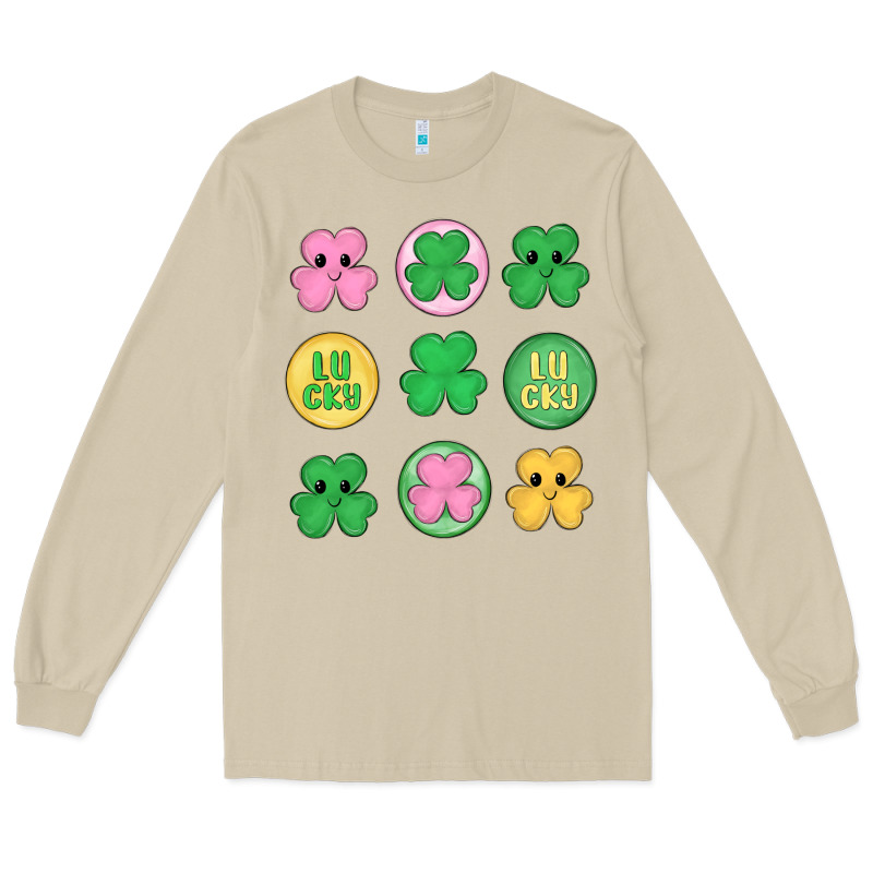 St.patrick's Day Clovers Long Sleeve Tee by MaliasSmallBusiness | Teevron