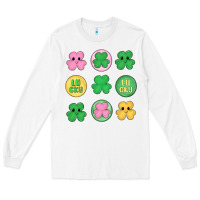White st.patrick's day clovers Long Sleeve Tee - MaliasSmallBusiness
