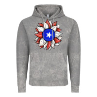 Cloud Rock sunflower puerto rico flag Vintage Hoodie - JahusDesignShop