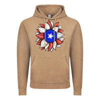 Vintage Coffee sunflower puerto rico flag Vintage Hoodie - JahusDesignShop